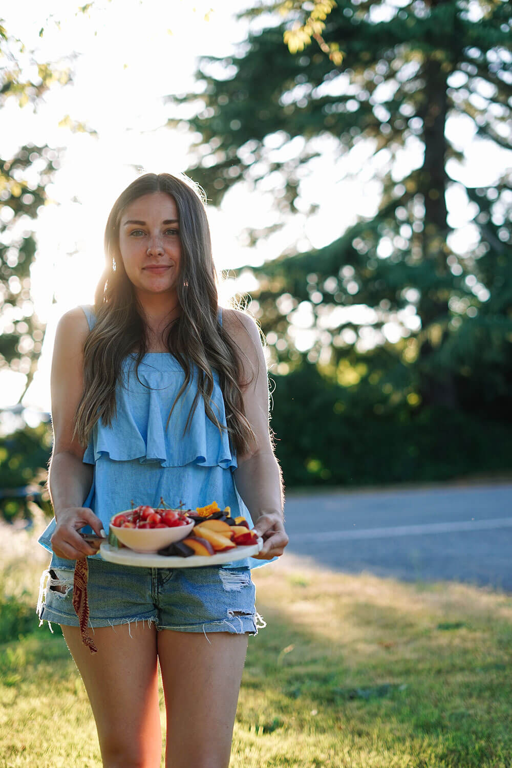 fruit board for a fancy summer picnic