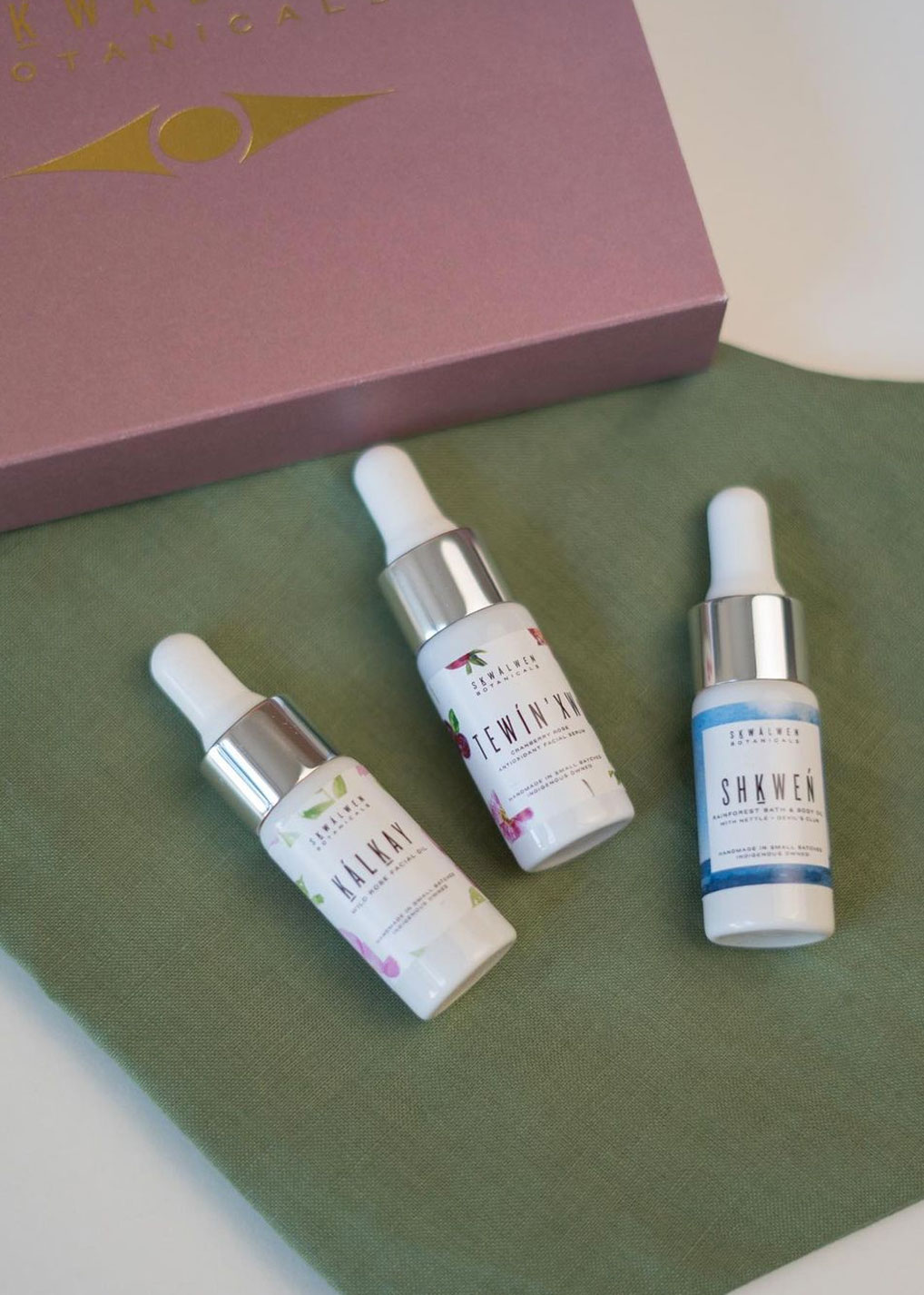 Skincare from Indigenous-owned brand Sḵwálwen