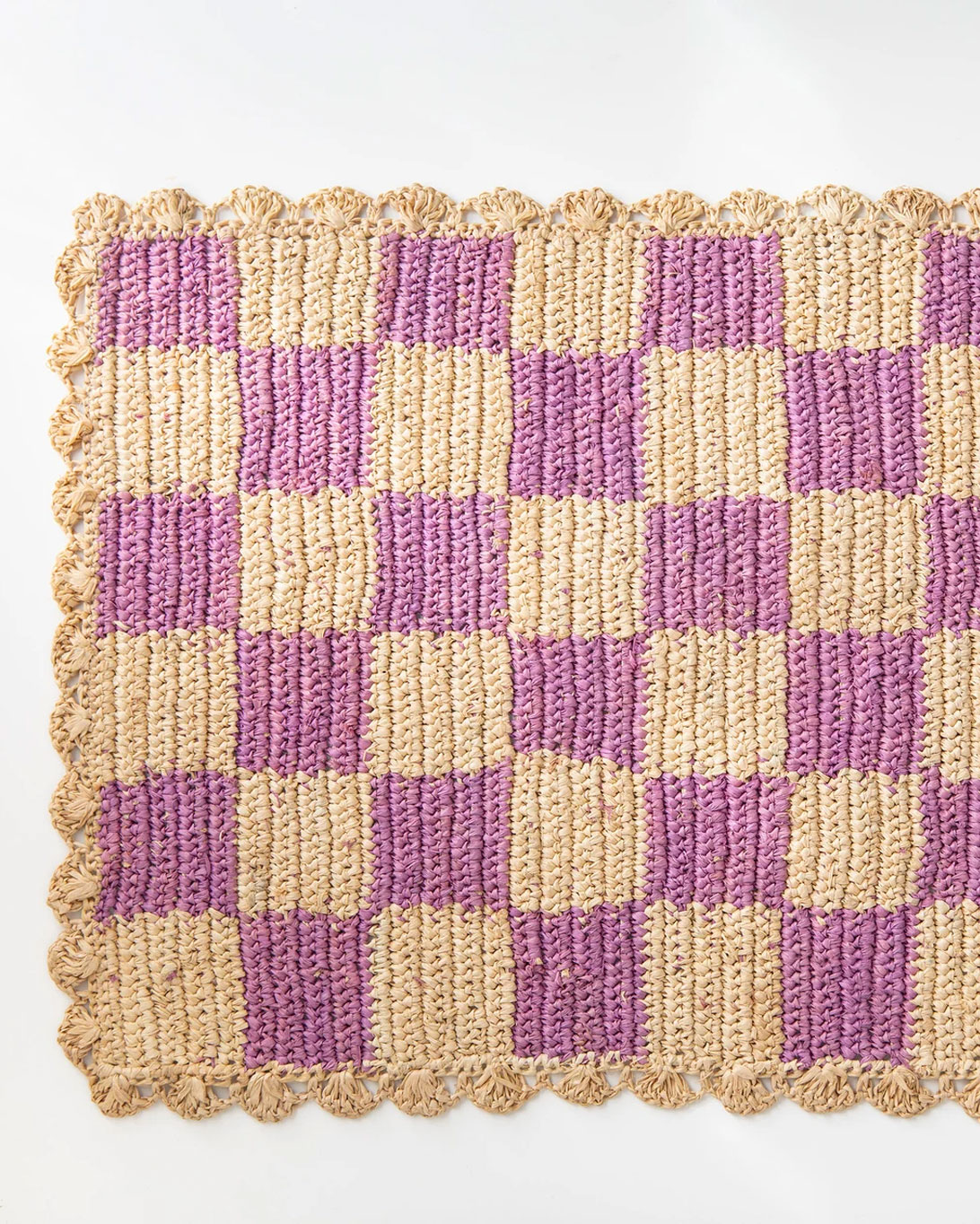 check raffia placemats by ShopPaytonJames